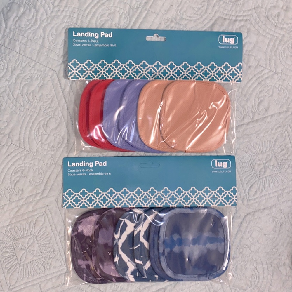 Lug Landing Pad set of two, Tie Dye and Light